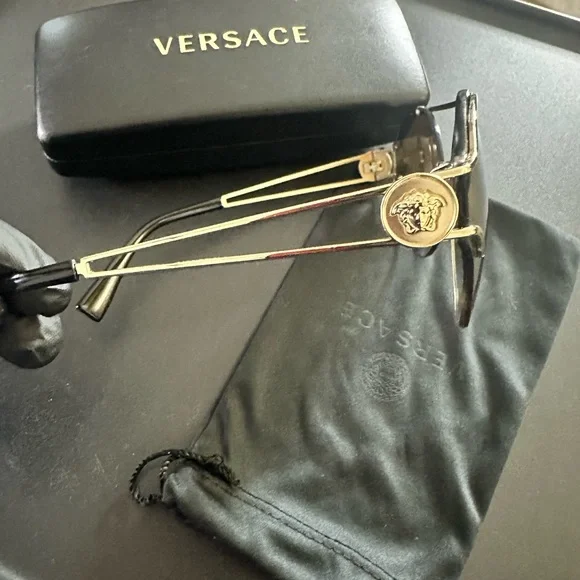 Versace Gold Frame Sunglasses - Picture 3 of 6